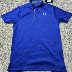 Blue Under Armour Polo - Heatgear